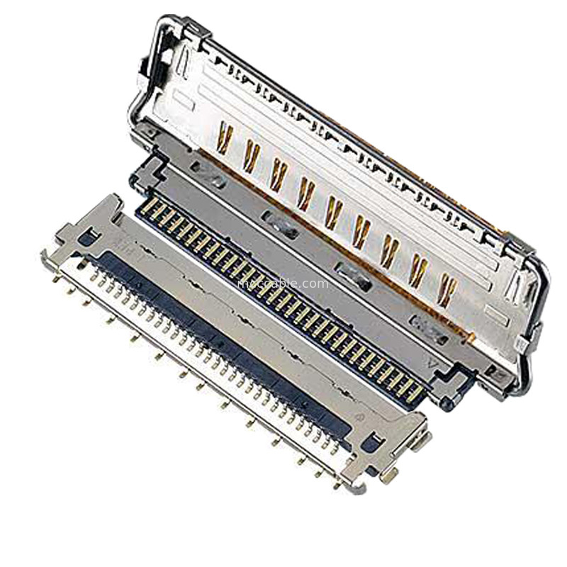 VS II 20846-020T 030T 040T 0.5mm pitch، اتصال میکرو کواکسیال نوع جفت گیری افقی