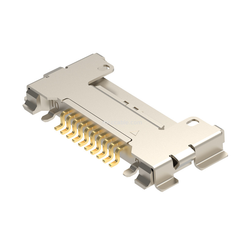 10p 20633-310T-01S کانکتور میکرو کواکسیال با قفل مکانیکی پلاگ برای مونتاژ کابل میکرو کواکسیال