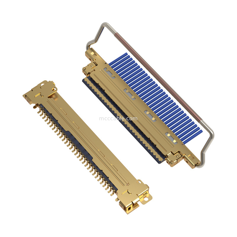 20453-230T-03 0.5 mm pitch اتصال میکرو کواکسیال نوع جفت گیری افقی