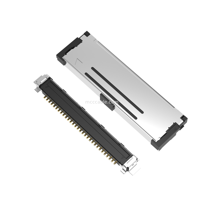 20437-030T-01 نوع جفت گیری افقی کانکتور میکرو کواکسیال با قفل مکانیکی 30Pin 40P 50P 0.4 mm pitch