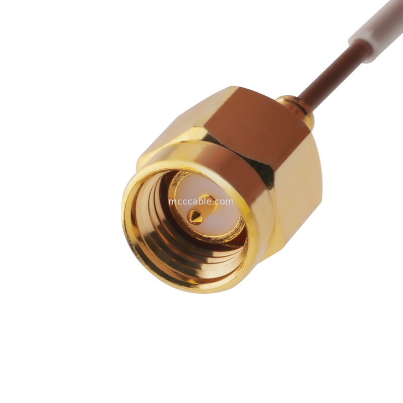 0.047 کابل کواکس نیمه سفت و سخت 5G Sma Male Straight Plug Te 1996771-1 To Smpm Female Jack