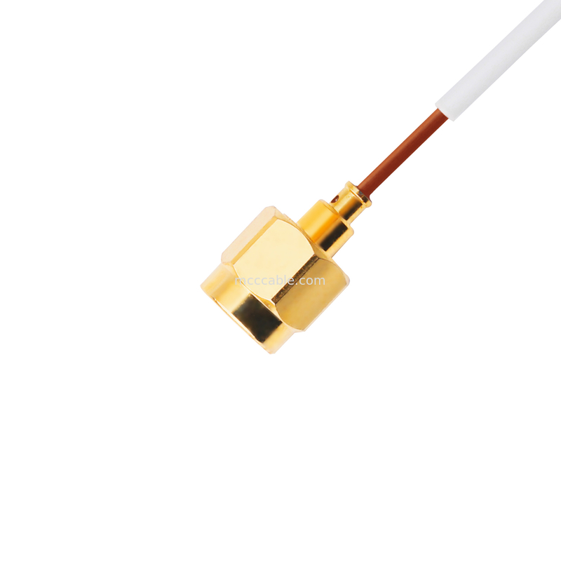 0.047 کابل کواکس نیمه سفت و سخت 5G Sma Male Straight Plug Te 1996771-1 To Smpm Female Jack