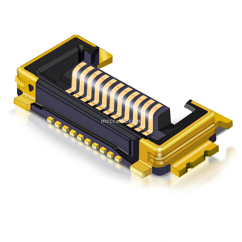 کابل LVDS 10P 0.35mm Pitch 20857-010T-01 کابل مونتاژ برای سیم پلاگ کابل کوکسال میکرو
