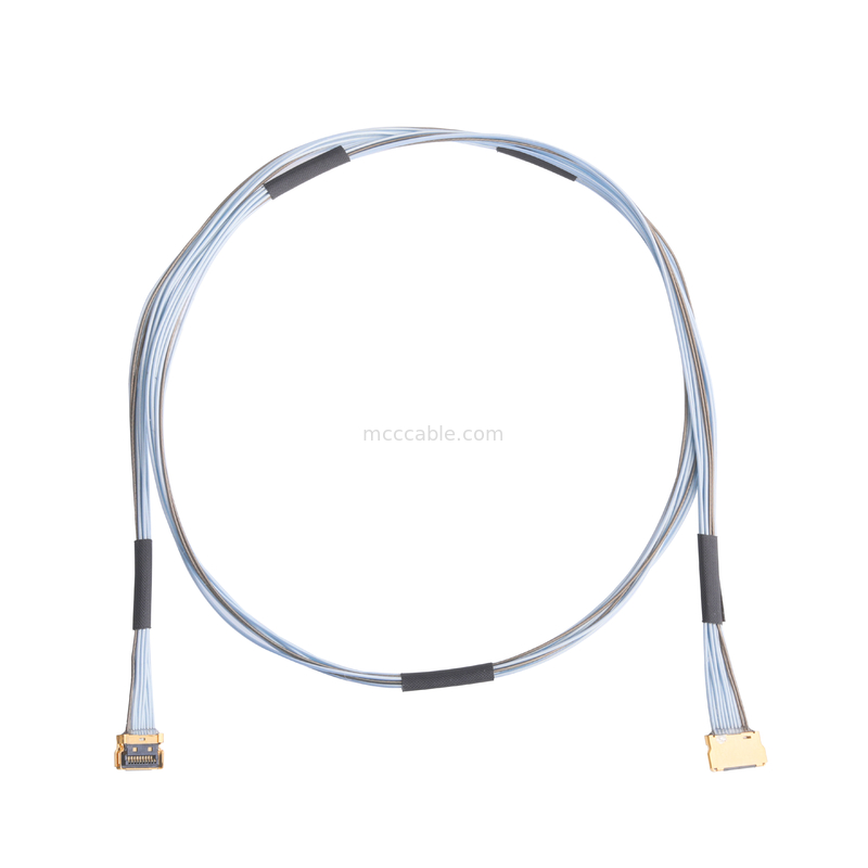 کابل LVDS 10P 0.35mm Pitch 20857-010T-01 کابل مونتاژ برای سیم پلاگ کابل کوکسال میکرو