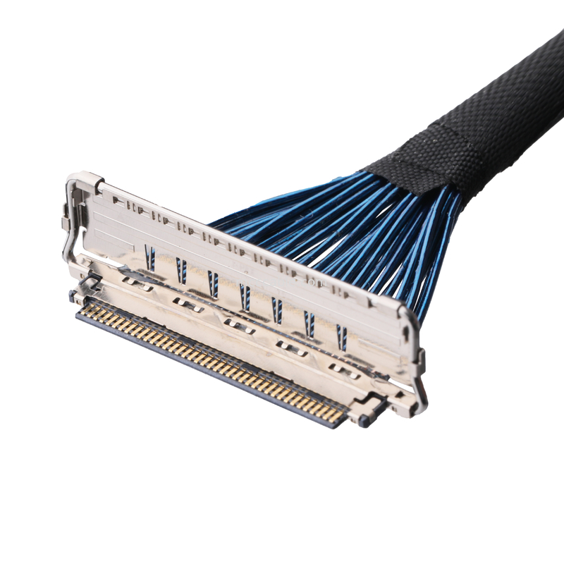 IDC CABLE 20679 20729 سری 20679-050T-01 50P 0.4mm Pitch تراز افقی جفت گیری کوکاسیال کوچک کابل سفارشی