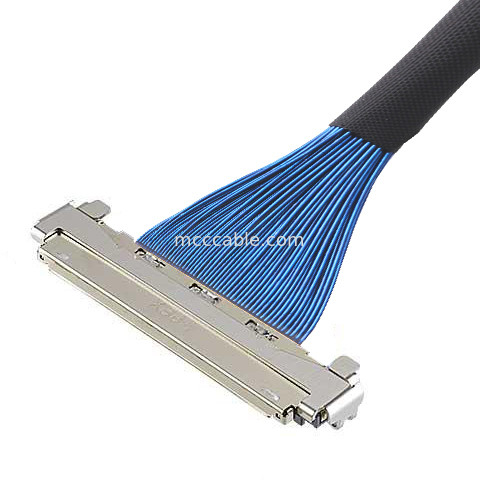 کابل MICRO COAX 30P 20878-030T-01 کابل LVDS میکرو کواکسیال با محافظ EMC و قفل مکانیکی