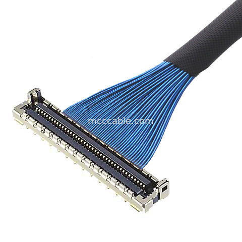 کابل MICRO COAX 30P 20878-030T-01 کابل LVDS میکرو کواکسیال با محافظ EMC و قفل مکانیکی