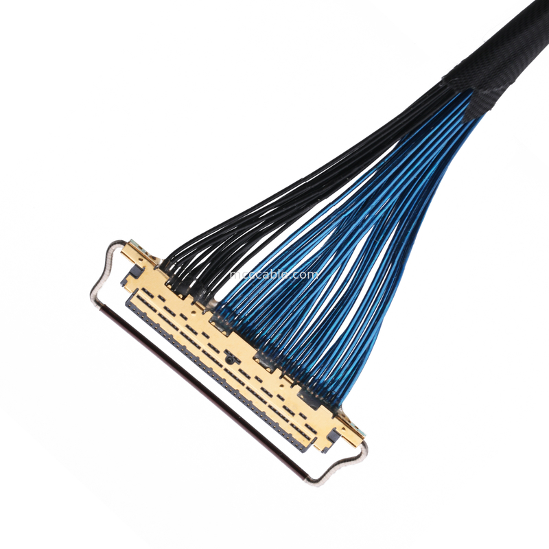 20633-250T-01S 50P 0.4mm pitch نوع جفت گیری افقی کانکتور میکرو کواکسیال با قفل مکانیکی
