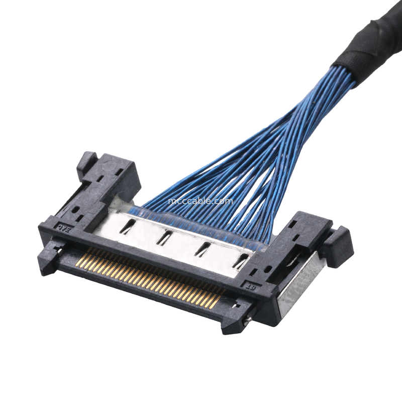 JAE FI-RE31CL To FI RE31CL LCD Lvds کابل مونتاژ کابل سفارشی مهار سیم مولکس 0.3 میلی متری