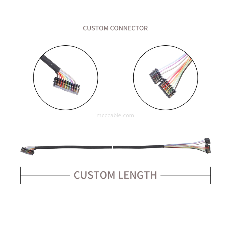مونتاژ کابل 0.6 PITCH JST 04XSR-36KHF 06XSR-36KHF 10XSR-36KHF اتصالات Micro Coax