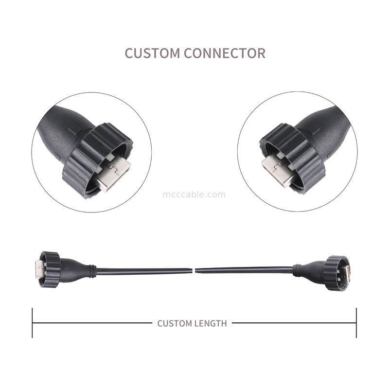 کابل اتصال USB2.0 نوع A نوع A به USB2.0 نر نوع A صنعتی