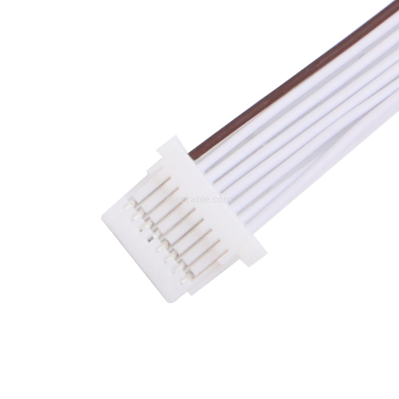 0.80 میلی متر 8 پین PVC LVDS کابل مونتاژ دسته سیم JST SHR-08V-S-B
