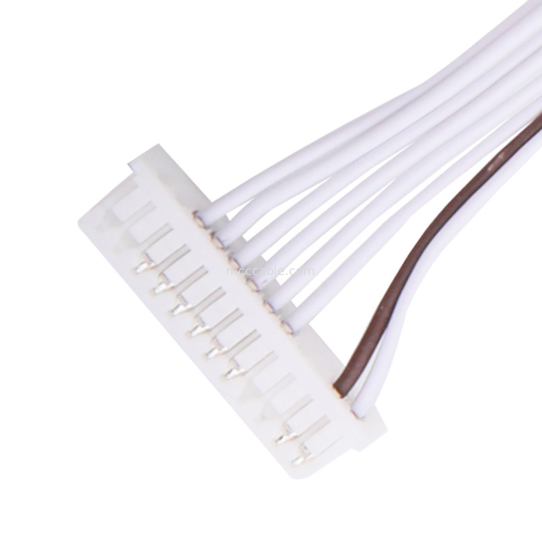 0.80 میلی متر 8 پین PVC LVDS کابل مونتاژ دسته سیم JST SHR-08V-S-B