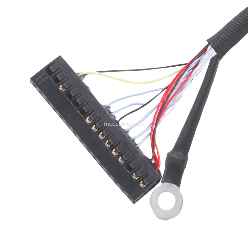 کابل lvds edp Pitch 0.5mm مونتاژ کابل کواکسیال