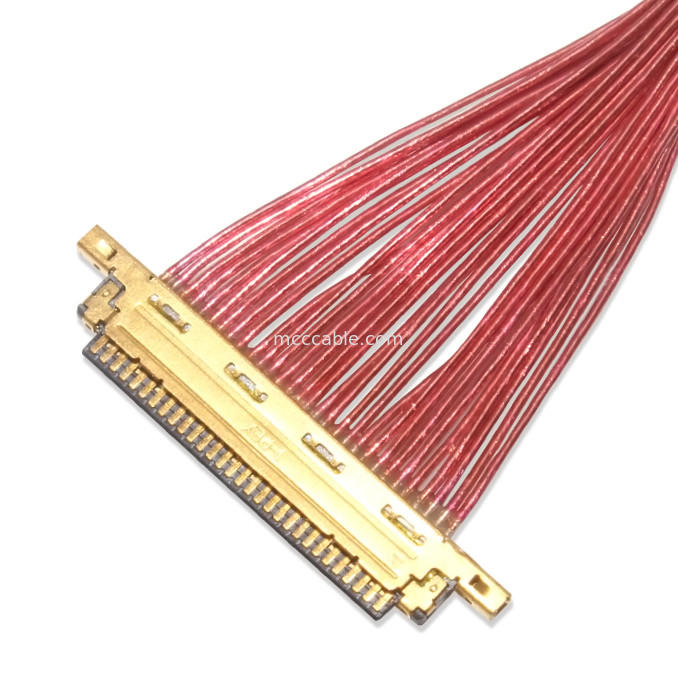 SGC EDP LVDS کابل کوکسیال 0.5mm Pitch 20453-330t-13 به 20453-340t-13 30P 40P سفارشی OEM / ODM