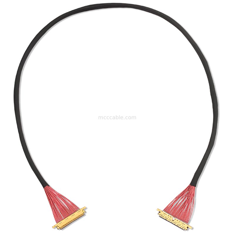 SGC EDP LVDS کابل کوکسیال 0.5mm Pitch 20453-330t-13 به 20453-340t-13 30P 40P سفارشی OEM / ODM
