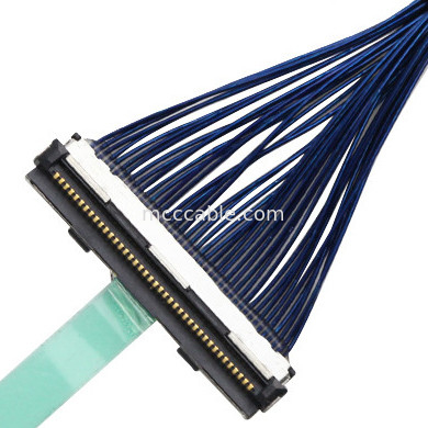 صفحه نمایش LVDS LCD Edp کابل مونتاژ  DF80-40P-0.5SD کانکتور نمایشگر lvds