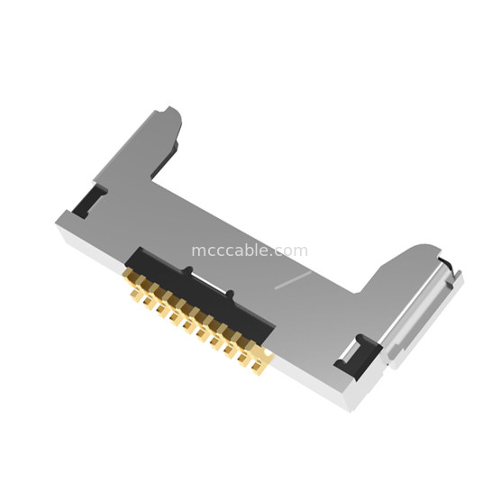 مونتاژ کابل کواکسیال میکرو کواکسیال 10 پین Lvds 20345-010T-32R گام 0.4 میلی متری رابط میکرو کواکسیال نوع جفت افقی