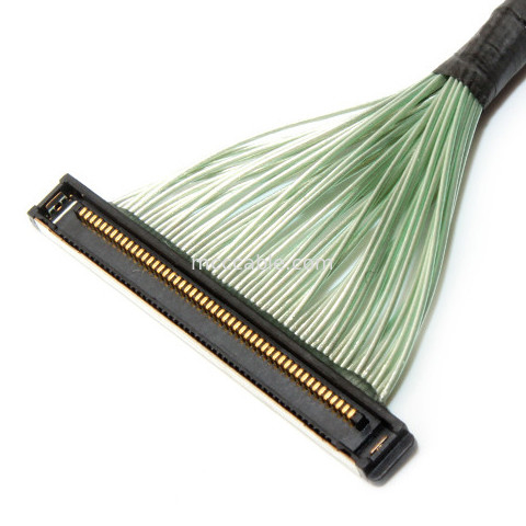 50 پین 20380-R30T-06 LVDS EDP Micro Coaxial Cable Assembly 50P کانکتور