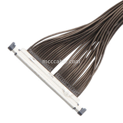 32 پین Micro Coaxial Cable 0.3mm Pitch 20496-032T-40 کابل Lvds برای کانکتور 32P