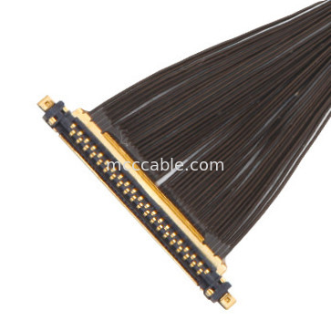 40P UL11130 46AWG Micro Coaxial Cable Assembly 20531-040t-02 IDC تشکیل OEM / ODM