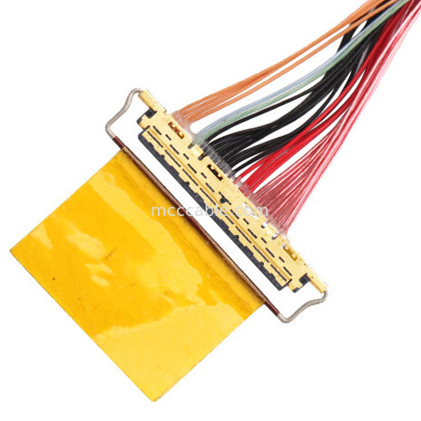 36AWG Lvds کابل مونتاژ I  20453-240t-01 به 20453-240t-01 40P 0.4mm Pitch