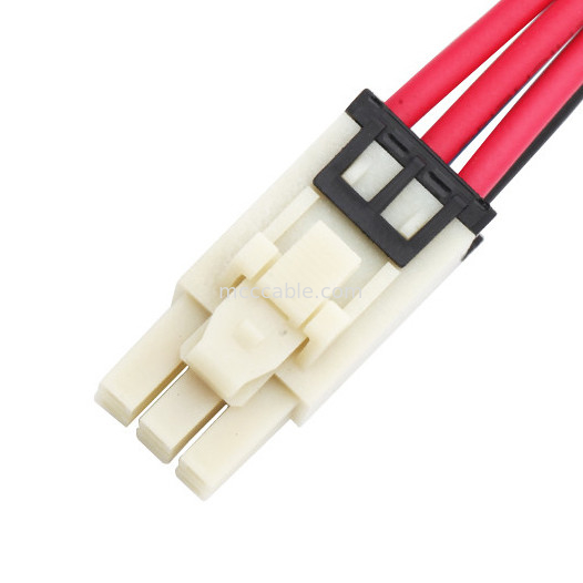 6 پین 100 میلی متر طول سیم مهار مونتاژ Molex 1722582106 تا 4 پین TE 208130-1