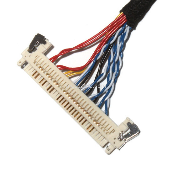 سفارشی کردن طول 2.0mm Pitch Lvds کابل مونتاژ 30 پین  DF11-24DS-2C به FI-X3OHL OEM / ODM
