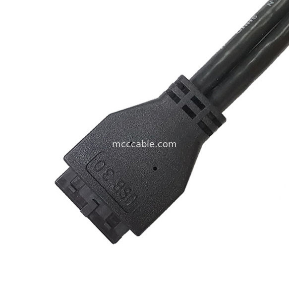 USB 3.0 Panel Mount A x2 to 20 Pin Header Motherboard مهار سیم سفارشی