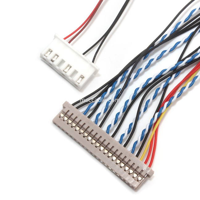 30 Pin LVDS Cable Assembly 1.0mm 1.25mm Contact Pitch Df19 to Df14