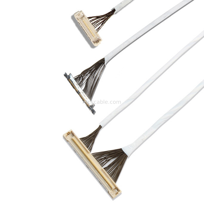 46 AWG 42 AWG Micro Coax Cable DF36 40P 0.4SD 150MM Longth LVDS کانکتور نمایشگر
