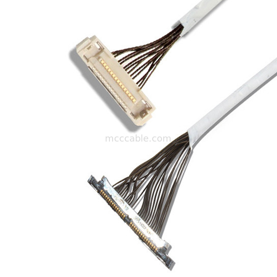 46 AWG 42 AWG Micro Coax Cable DF36 40P 0.4SD 150MM Longth LVDS کانکتور نمایشگر