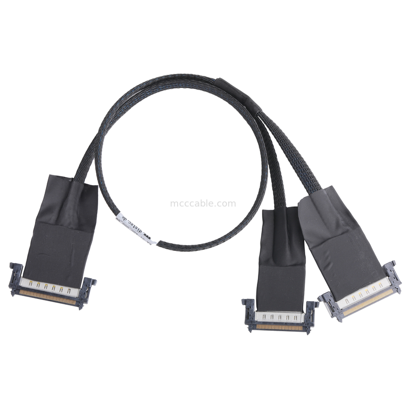 کابل EDP کواکسیال LVDS سری JAE AWG40 کانکتور OD 0.35mm با ROHS