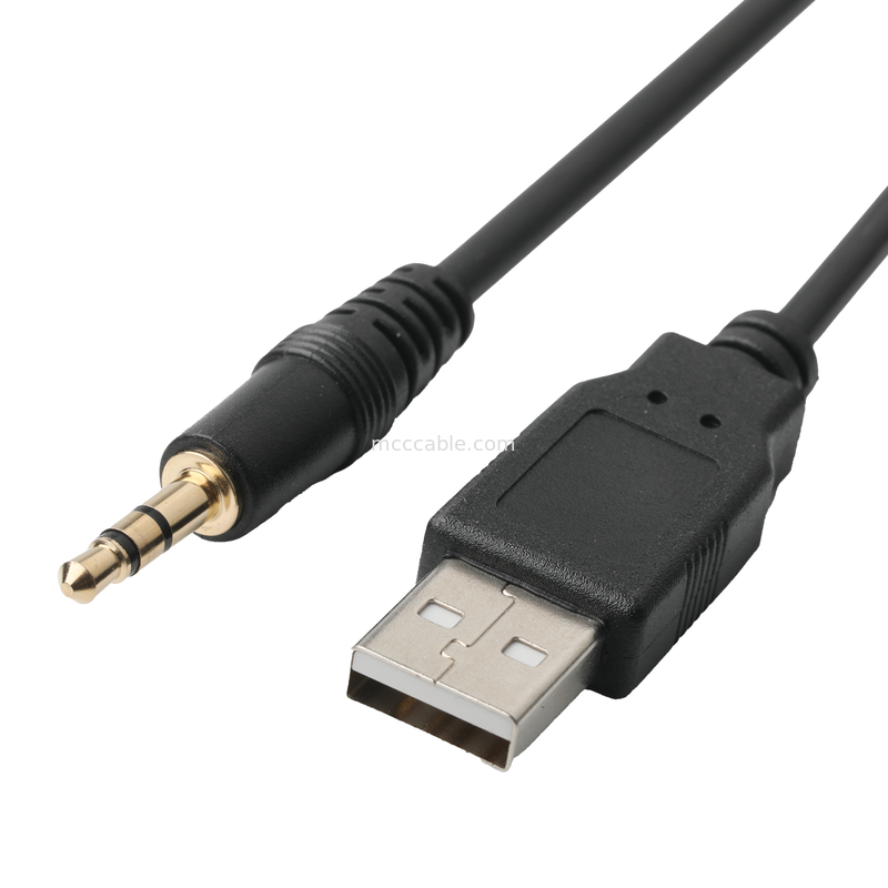 جک کابل پسوند نر ISOBUS AUX 3.5 میلی متر استریو برای O جک کابل سوکت USB