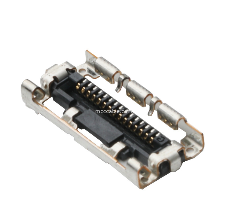 15 پین  LVDS EDP DF36A-15S-0.4V Micro Coax Cable اسمبلی کانکتور