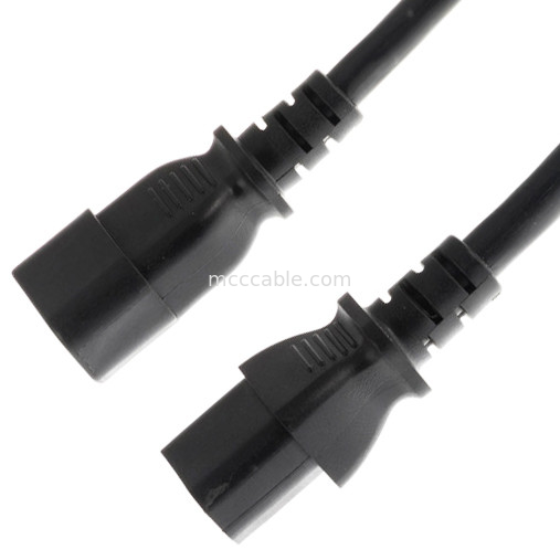 C13 به C14 10a 250v کابل برق 18 Awg C14 با یک خروجی C13