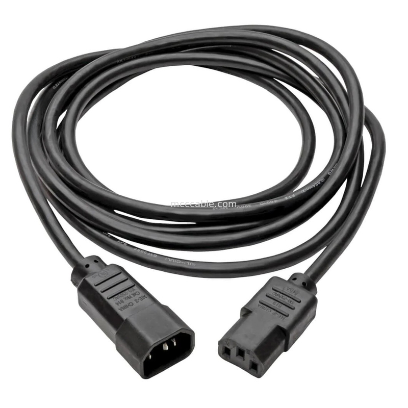 C13 به C14 10a 250v کابل برق 18 Awg C14 با یک خروجی C13