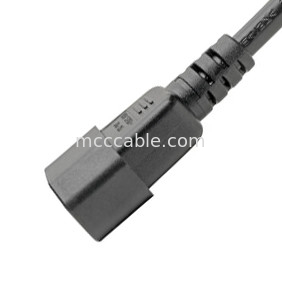 آداپتورهای کانکتور C14 به C5 سیم آداپتور برق 7a 250v 18 Awg