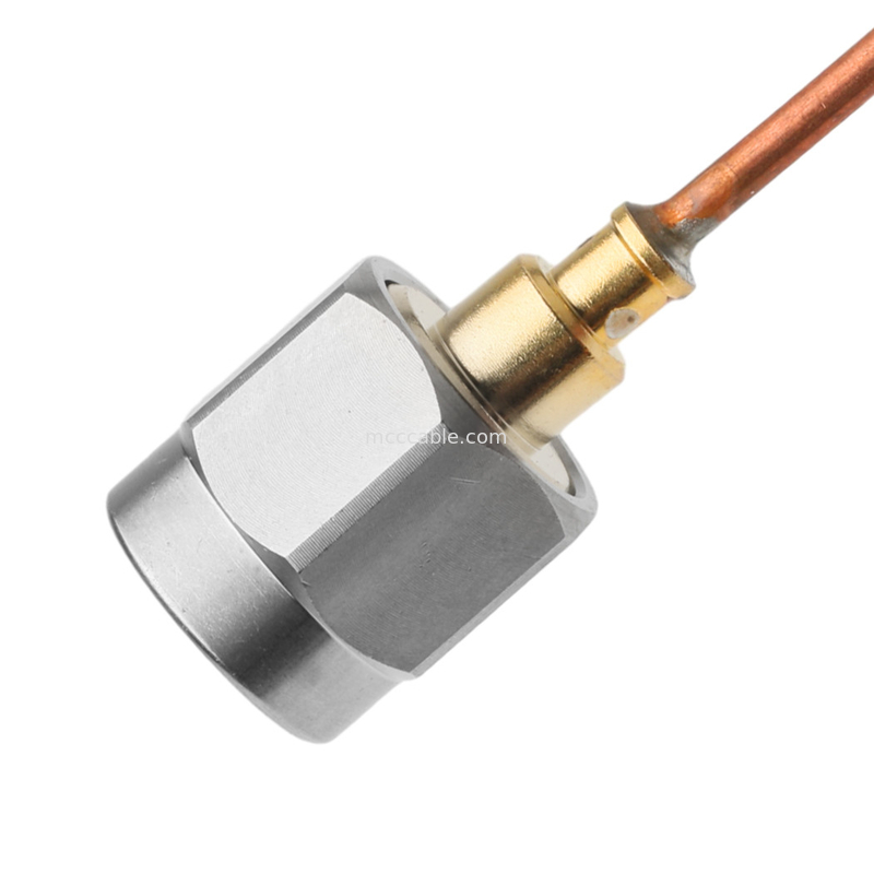 Rohs Semi Rigid Coaxial Cable Vita 67 Smpm پلگ مستقیم به Sma Male پلگ مستقیم Sro47