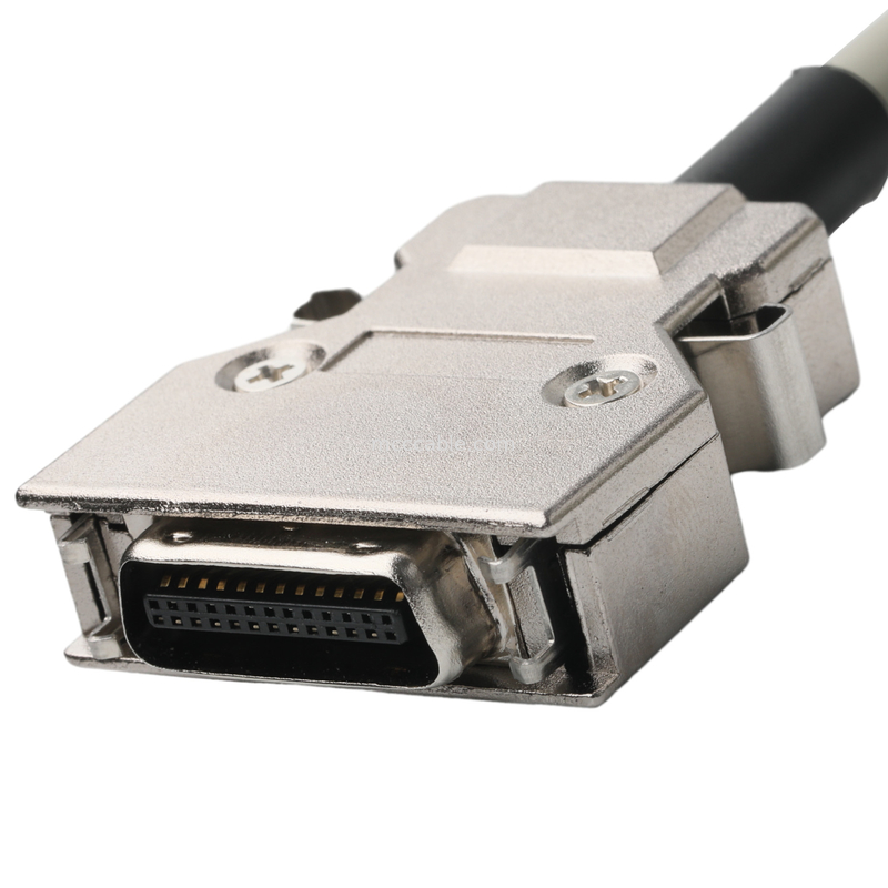 Hd D-Sub به Mdr پلاگ کانکتور کابل 14p*28 Awg Od 7.0mm بیج جک PVC