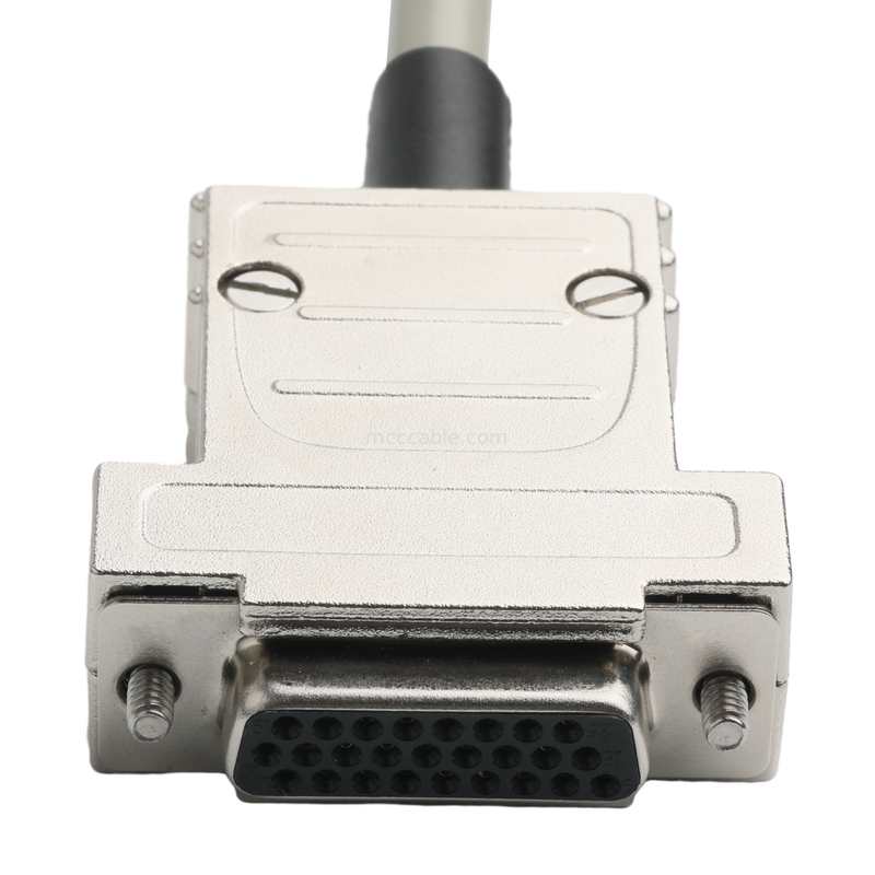Hd D-Sub به Mdr پلاگ کانکتور کابل 14p*28 Awg Od 7.0mm بیج جک PVC