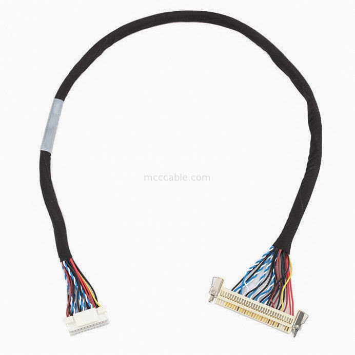 24pin MOLEX 504186-2400 30pin JAE FI-X30HL LCD LVDS کابل مونتاژ طول سفارشی