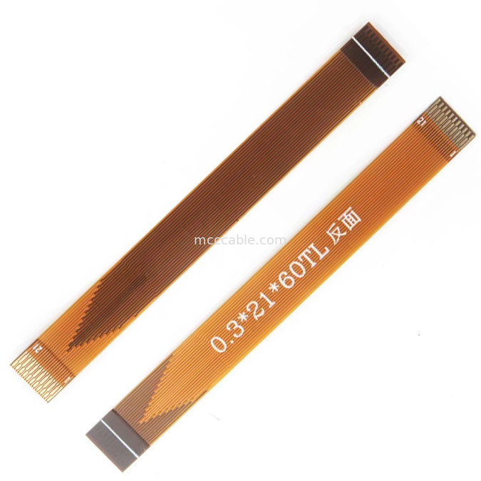 21 پین FFC FPC کابل، FPC Flexible Flat Cable 0.3mm Pitch LVDS کانکتور صفحه نمایش