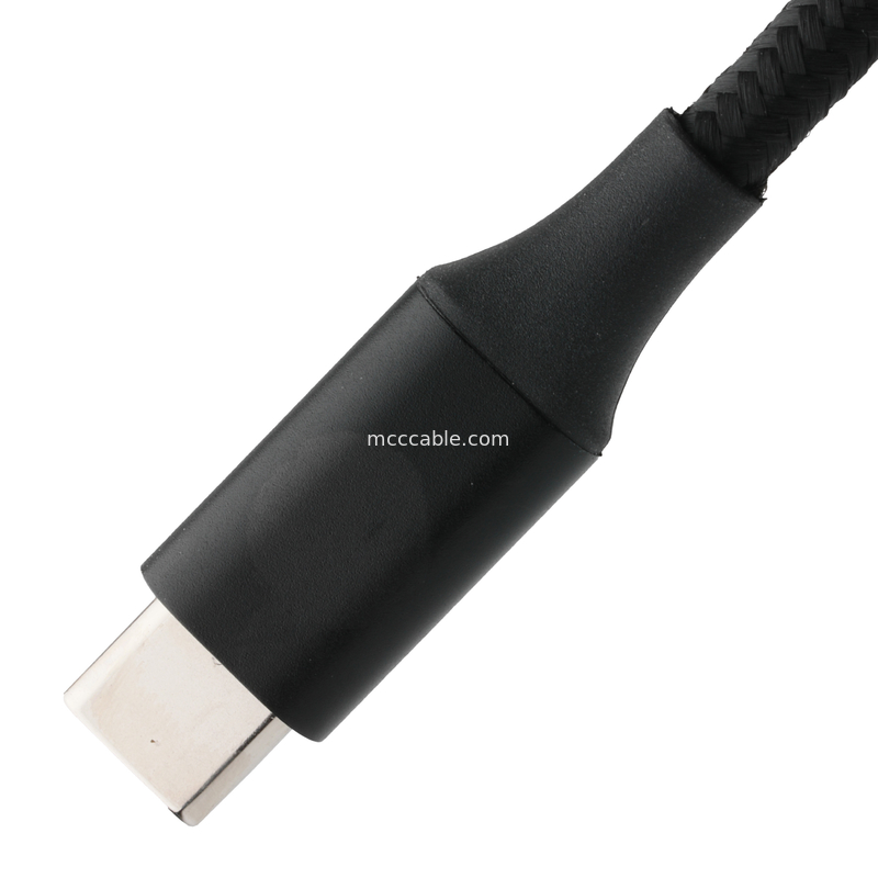 USB Type C به USB Type C کابل افزایشی USB با سرعت بالا با شبکه تراشیده