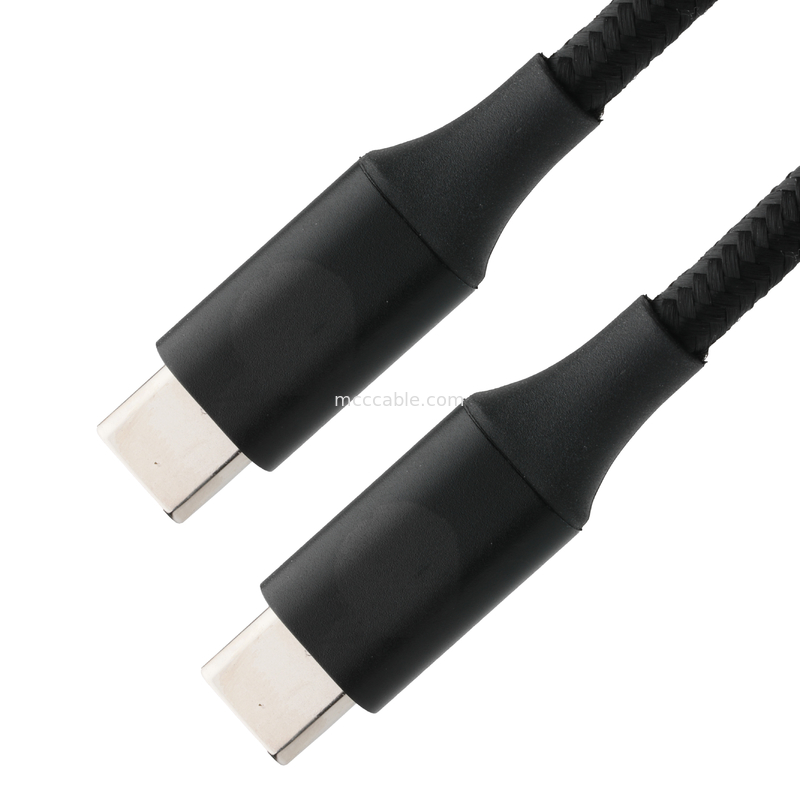 USB Type C به USB Type C کابل افزایشی USB با سرعت بالا با شبکه تراشیده