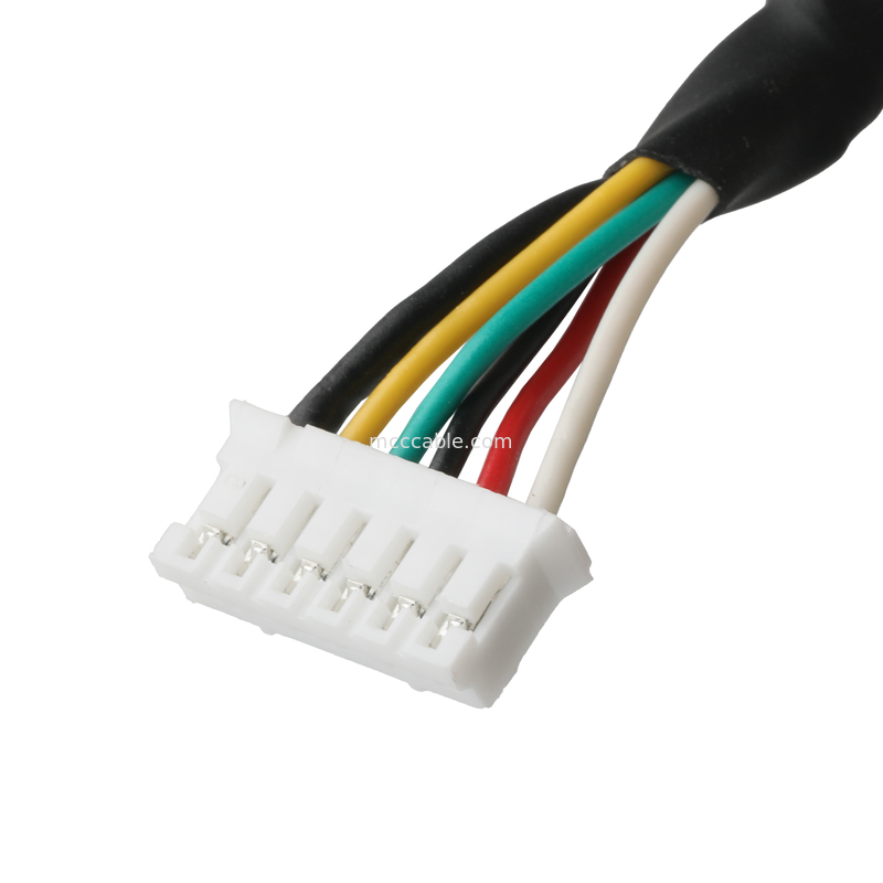 رابط ضد آب کابل ROHS M20 مرد تا JST PHR-6 سیم UL2464 24AWGX5C OEM / ODM