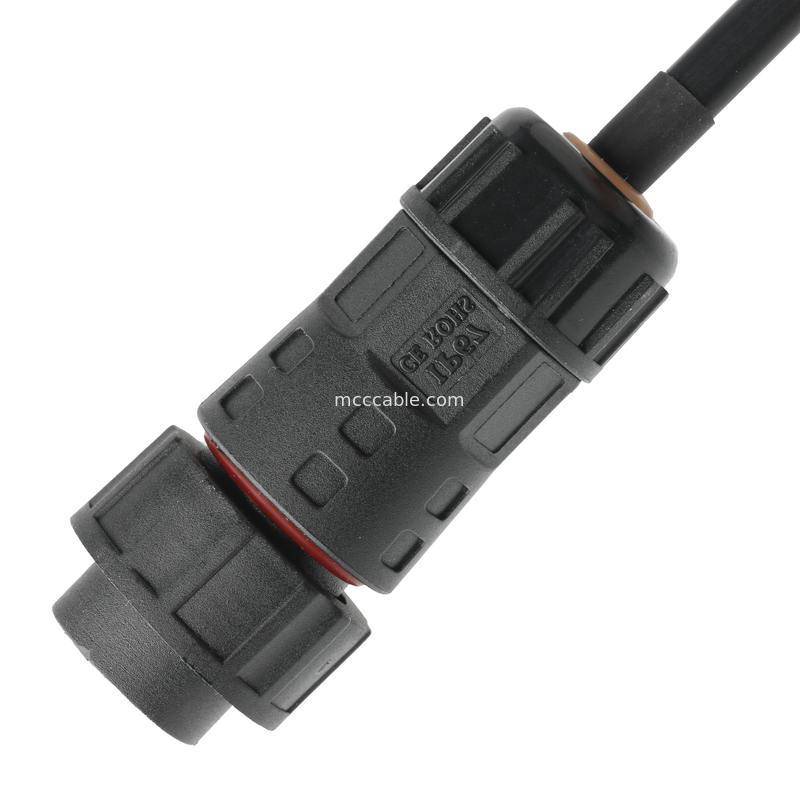 رابط ضد آب کابل ROHS M20 مرد تا JST PHR-6 سیم UL2464 24AWGX5C OEM / ODM