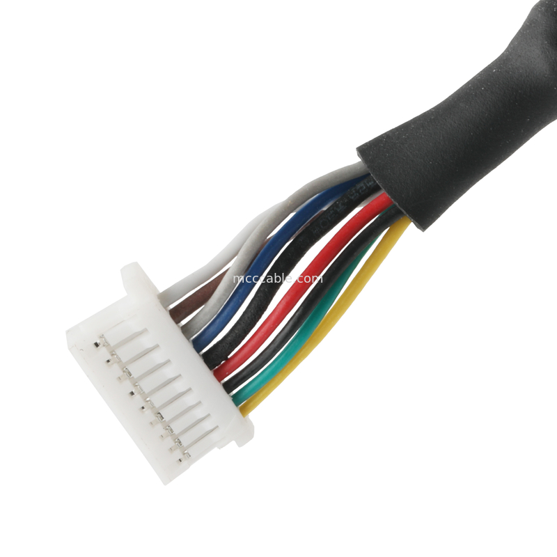 IP67 کانکتور ضد آب M16 زنانه تا SH1.0 9P UL 2464 28AWG*4PR+AEB کابل ROHS