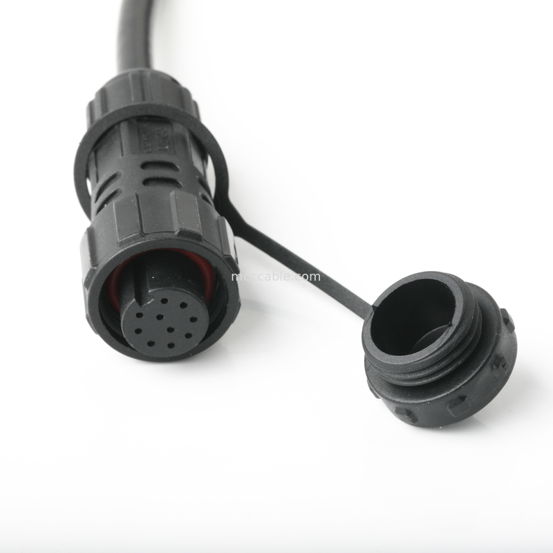 IP67 کانکتور ضد آب M16 زنانه تا SH1.0 9P UL 2464 28AWG*4PR+AEB کابل ROHS