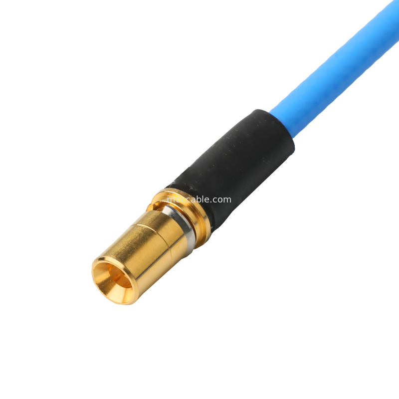 کانکتور RF کم PIM کابلهای کواکسیال انعطاف پذیر TFT-5G-402 دوقلو با ژاکت آبی FEP